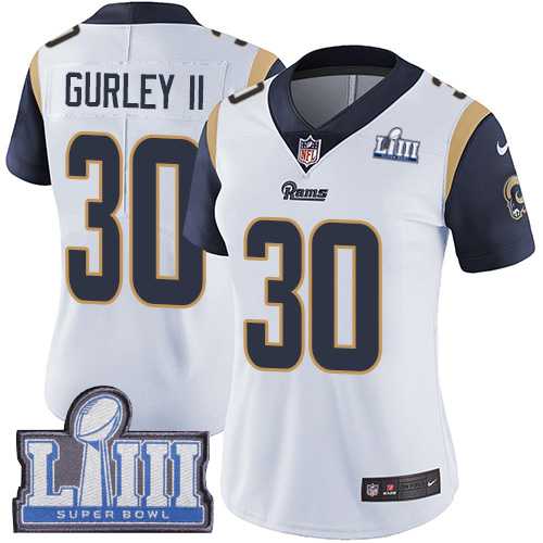 Women Nike Rams 30 Todd Gurley II White 2019 Super Bowl LIII Vapor Untouchable Limited Jersey,We sell and wholesale Women Nike Rams 30 Todd Gurley II White 2019 Super Bowl LIII Vapor Untouchable Limited Jersey on line form chian!